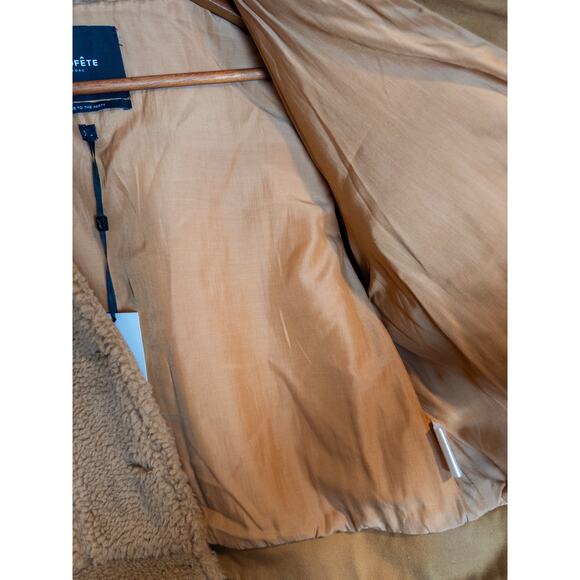 Retrofete NWT Brie Brown Teddy Jacket XL - Picture 8 of 14